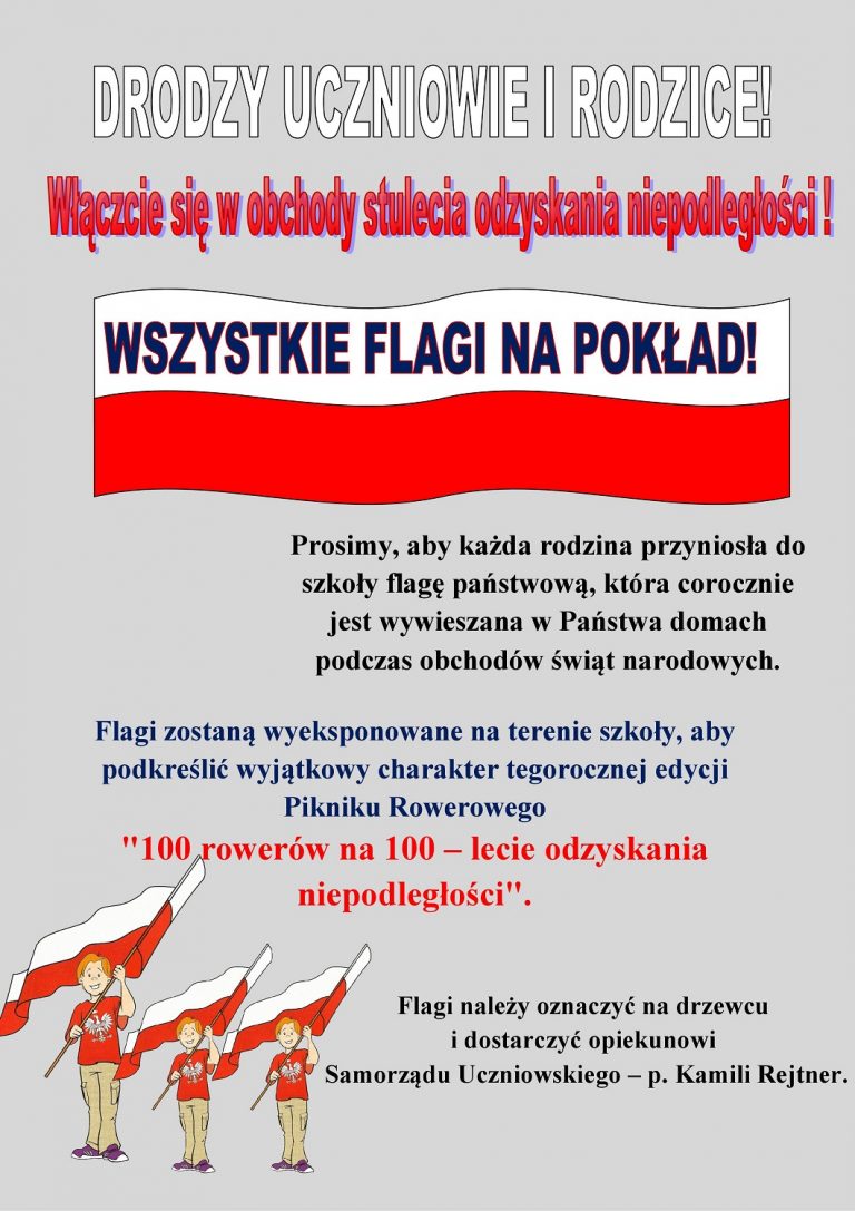 Wszystkie flagi na pokład!!!