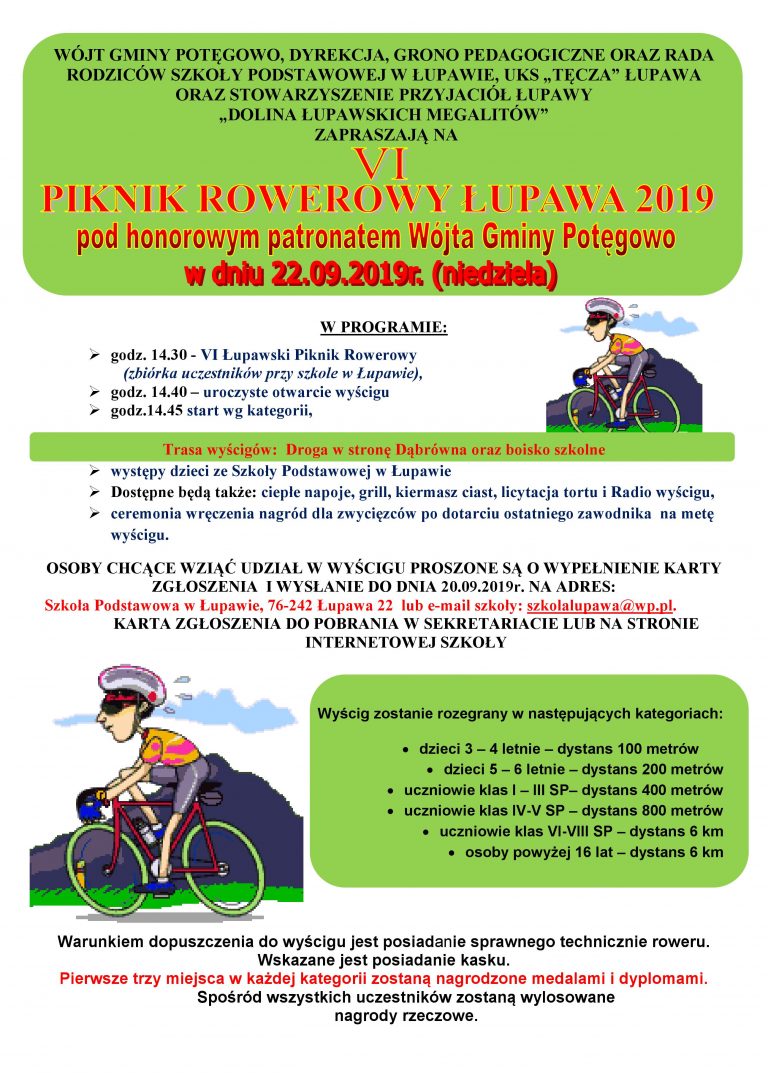 VI Piknik Rowerowy Łupawa 2019