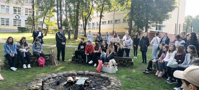 OGNISKO I SPOTKANIE Z PRZEDSTAWICIELAMI OSP ŁUPAWA