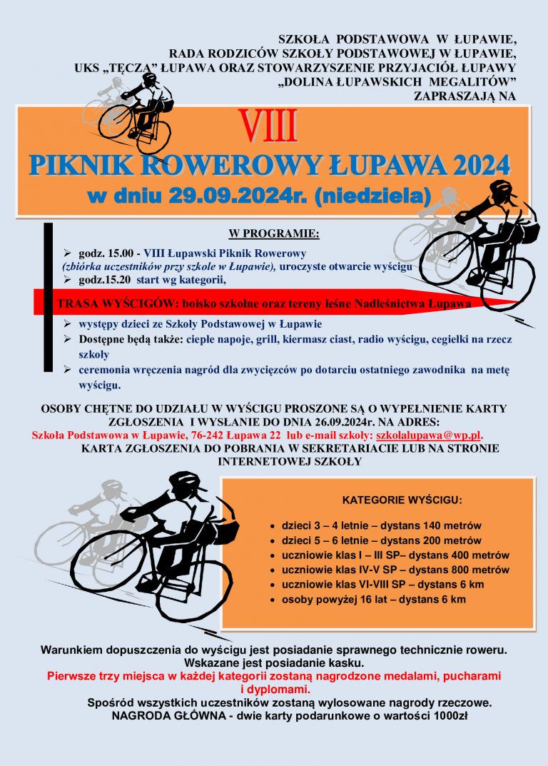 Zapraszamy na VIII Piknik Rowerowy!