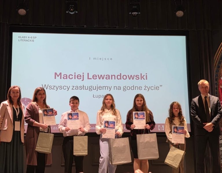 Uczniowie z Łupawy kolejny raz zostali docenieni w konkursie ogólnopolskim
