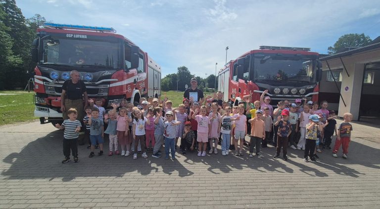 Wizyta przedszkolaków w OSP Łupawa